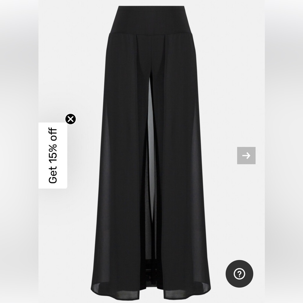 Joseph Ribkoff Black Wide-Leg Trousers